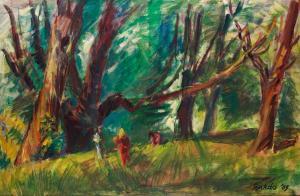 TENKACS Tibor 1913-1998,In the Forest,Pinter HU 2022-01-16