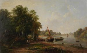 TENNANT John Frederick 1796-1872,The hay barge,1864,Bonhams GB 2023-11-15