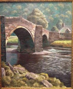 TENNANT norman,Riverscape with Stone Bridge and Cottage,Rowley Fine Art Auctioneers GB 2016-11-08