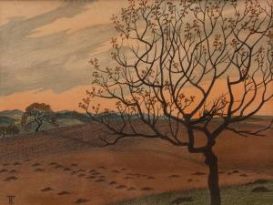 TENNENT ketchie 1888-1968,Sunset landscape,Keys GB 2016-11-24