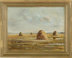 TENNEY Harriet,Salt marsh with haystacks,1946,Eldred's US 2010-05-22
