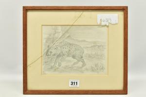 TENNIEL John 1820-1914,DISTURBED' A SKETCH OF A HYENA,Richard Winterton GB 2023-05-02