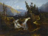 TEPPING Jean Marc Benjamin 1803-1871,Paysage avec rivière,Galerie Koller CH 2007-11-11