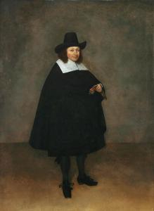 TER BORCH Gerard 1617-1681,Portrait of a gentleman in a dark costume,Palais Dorotheum AT 2023-06-21