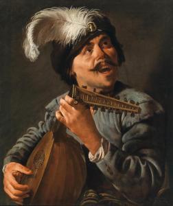 TER BRUGGHEN Hendrick 1588-1629,A lute player,Palais Dorotheum AT 2023-05-03