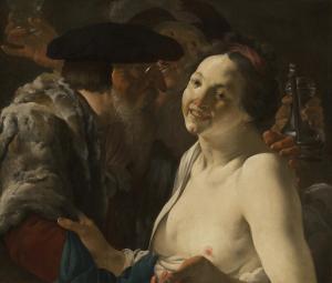 TER BRUGGHEN Hendrick 1588-1629,Unequal lovers,Christie's GB 2023-01-25