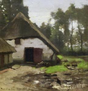 TER MEULEN Frans Pieter 1843-1927,Gezicht op een boerderij,Venduehuis NL 2022-10-11