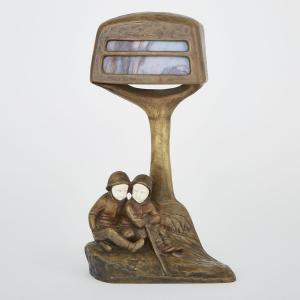 TERESZCZUK Peter 1875-1963,FIGURAL TABLE LAMP,1920,Waddington's CA 2016-12-05