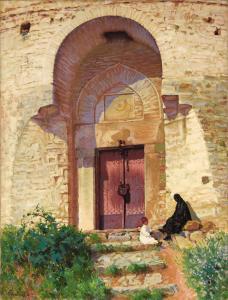 TERLEMEZIAN Panos 1865-1941,Entrance to the Mosque,Heritage US 2008-11-20