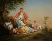 TERLINDEN Félix 1836-1912,A pastoral scene with children playing,Bonhams GB 2004-09-14