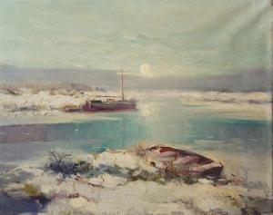 TERLOUW Kees 1890-1948,Barque en hiver,Etienne de Baecque FR 2023-04-25