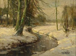 TERLOUW Kees 1890-1948,Ruiseau sous la neige,Etienne de Baecque FR 2023-12-01