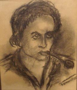 termat robert 1924,Portrait d'homme à la pipe,Piasa FR 2011-03-23