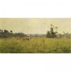 TERRAIRE Clovis Frédérick 1858-1931,HERD OF COWS IN A MEADOW,1903,Sotheby's GB 2008-03-06