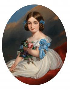 TERRAL Abel 1811-1886,Portrait of Marie Barthelemy (1838–1858),1862,Palais Dorotheum AT 2022-05-10