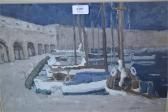 TERRASSE Michel 1928-2002,The port of Antibes at night,1963,Lawrences of Bletchingley GB 2015-06-09