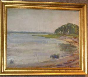 TERRELL Allen Townsend 1897-1986,Coastal view,1915,Ivey-Selkirk Auctioneers US 2011-03-12
