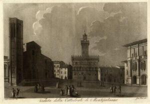TERRENI Antonio 1700-1800,Veduta della cattedrale di Montepulciano,Gonnelli IT 2015-12-11