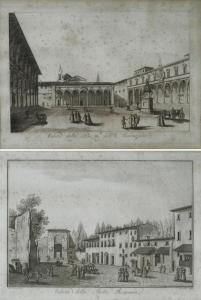 TERRENI Antonio 1700-1800,Veduta della Porta Romana; Veduta della Piaz,Galleria Pananti Casa d'Aste 2017-02-11
