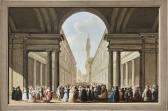 TERRENI Giuseppe Maria,A View of the Uffizi and the Piazza della Signoria,Sotheby's 2023-01-25