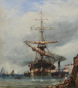 TERRY Frederick Casemero 1827-1869,Shipping, Sydney Harbour,1866,Shapiro AU 2021-03-30