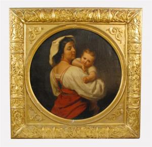 TERRY LUTHER 1813-1869,MOTHER AND CHILD,1864,Grogan & Co. US 2012-05-20