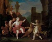TERWESTEN Matheus,A Bacchanal of putti and infant fauns, with Cupid ,1716,Christie's 2009-10-28