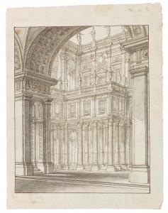 TESI Mauro Antonio,A Renaissance inner courtyard with a Corinthian co,Palais Dorotheum 2019-11-06