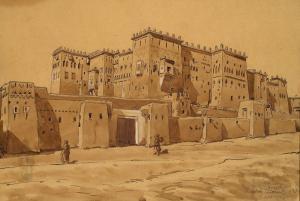 TESLAR Antoni,Casbah à Taourirt (Ouarzazat),1930,Artcurial | Briest - Poulain - F. Tajan 2010-06-08