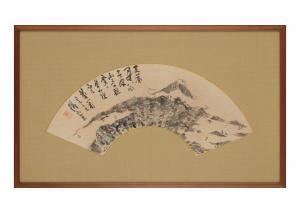 TESSAI Tomioka Hyakuren 1836-1924,A DISTANT VIEW OF MOUNT FUJI FROM MOUNT HIGANE,Ise Art 2024-02-24