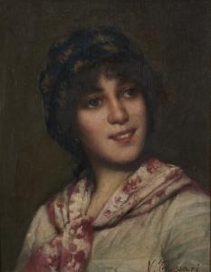 TESSARI Vittorio 1860-1947,Portrait of a Woman,Shapiro AU 2023-10-24