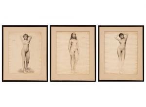 TESSIER Louis Adolphe 1858-1915,Nude Studies,Neal Auction Company US 2022-10-13