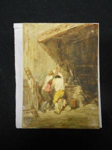 TESSON Louis 1820-1870,Deux personnages tirant de l'eau au puits,Rossini FR 2012-12-11