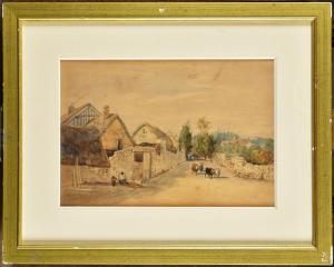 TESSON Louis 1820-1870,Rue du village,Osenat FR 2023-06-18