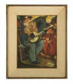 TESTER Jefferson 1900-1972,The Banjo Player,New Orleans Auction US 2018-01-28