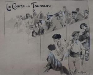 testevuide johan,La course de taureaux,1909,SVV Cuvreau Expertises Encheres FR 2009-11-21