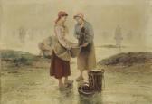TESTU Pierre 1800-1900,La pêche aux moules,1893,Tajan FR 2008-12-15