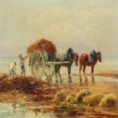 TESTU Pierre 1800-1900,Workers by the shore,Bruun Rasmussen DK 2016-08-29