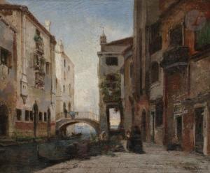 TETAR VAN ELVEN Pierre Henri Theodore 1828-1896,Vue de Venise,Ader FR 2021-04-16