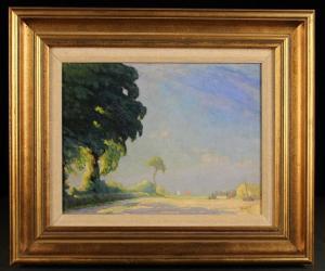 TETLEY F,Landscape with hayfield in foreground,Wilkinson's Auctioneers GB 2017-04-23