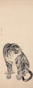 TETSUZAN Mori 1775-1841,depicting a tiger,1900,AAG - Art & Antiques Group NL 2018-11-05