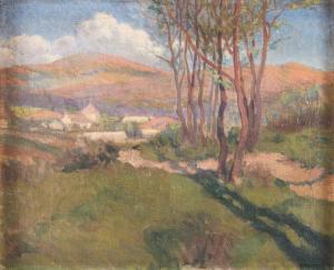 TEUCHERT Karoly 1886-1926,"Paesaggio con monti".,Art International IT 2021-05-27
