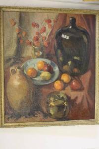 TEUNISSEN Petrus Johannes 1890-1958,Stilleven met fruit en kruik,Venduehuis NL 2010-09-01