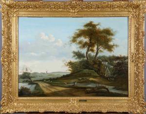 Teyler van Hall Jan Jacob,Paysage animé avec Moulin à l'arrière plan,1820,Galerie Moderne 2018-01-23