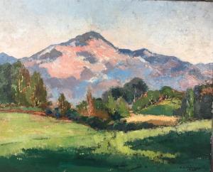 THÉRON Pierre 1918-2001,Paysage de montagne au Pays Basques,1942,Osenat FR 2023-07-22