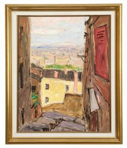 THÉVENIN Pierre 1905-1950,Paysages et scènes de rue, Lyon,Aguttes FR 2023-06-27