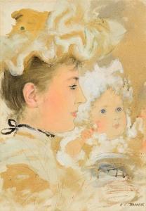 Thaddeus Henry Jones,Portrait of Mrs. Thaddeus (Mary Grimshaw Woodward),Morgan O'Driscoll 2024-02-26