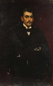 Thaddeus Henry Jones,Three quarter length portrait of a well dressed ge,1894,Mallams 2022-07-17