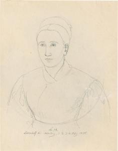 THAETER Julius,Bildnis der Margaretha Loy, Wirtstochter im Lichte,1828,Galerie Bassenge 2022-12-01