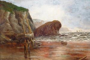 THAIRLWALL William,Beach with Ships,1891,iGavel US 2014-03-28